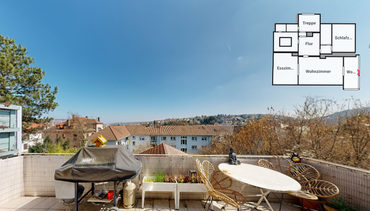 Etagenwohnung Pforzheim Dillweißenstein - 3 Zimmer, 128 m&sup2;, 1.250&euro; | Angebot:26988192