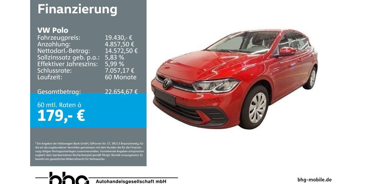 VW Polo 4.122 km 19.430 &euro; Durmersheim 76448