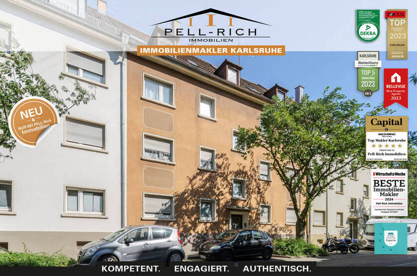INVESTMENTCHANCE: Attraktives 9-Familienhaus mit Wertsteigerungspotenzial in Karlsruhe-Weiherfeld