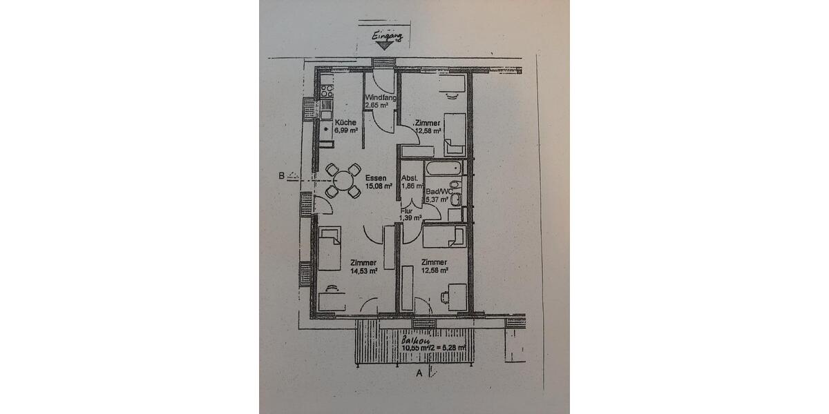 Etagenwohnung Bruchsal - 3 Zimmer, 80 m&sup2;, 350.000&euro; | Angebot:26941705