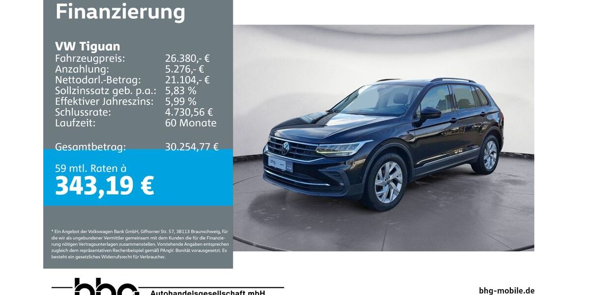 VW Tiguan 58.357 km 26.380 &euro; Durmersheim 76448