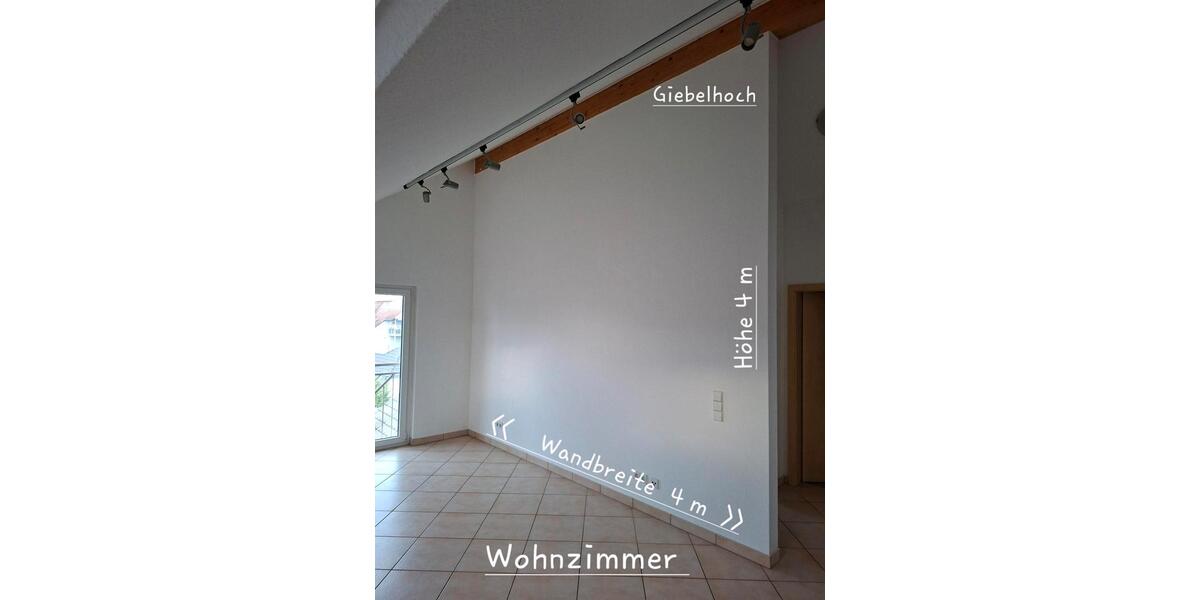 Dachgeschoßwohnung Rastatt - 3 Zimmer, 78 m&sup2;, 800&euro; | Angebot:26404885