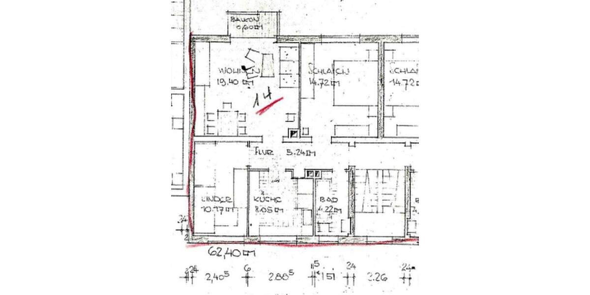 Etagenwohnung Landau - 3 Zimmer, 62 m&sup2;, 185.000&euro; | Angebot:25720704