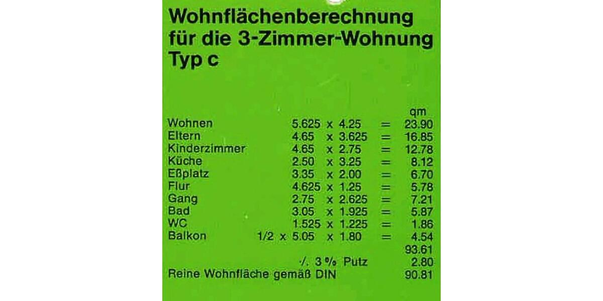 Etagenwohnung Wörth am Rhein - 3 Zimmer, 91 m&sup2;, 285.000&euro; | Angebot:25551729