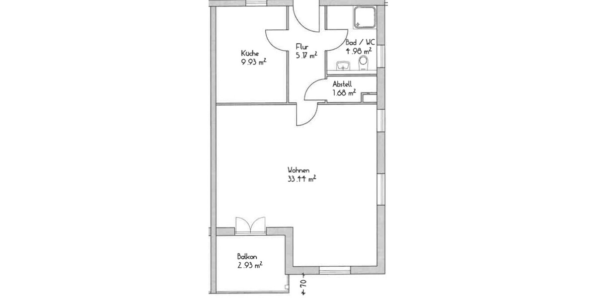 Wie Urlaub: 1-Zimmer Wohnung mit Balkon und Garage - Etagenwohnung Dobel | Angebot:26882455