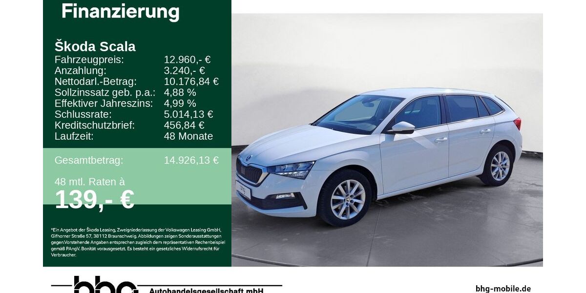 Skoda Scala 120.926 km 11.820 &euro; Durmersheim 76448