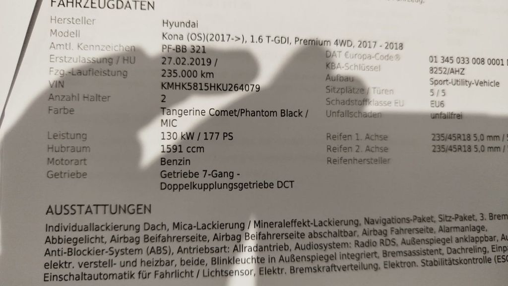 Hyundai KONA 235.000 km 10.999 &euro; Stutensee 76297