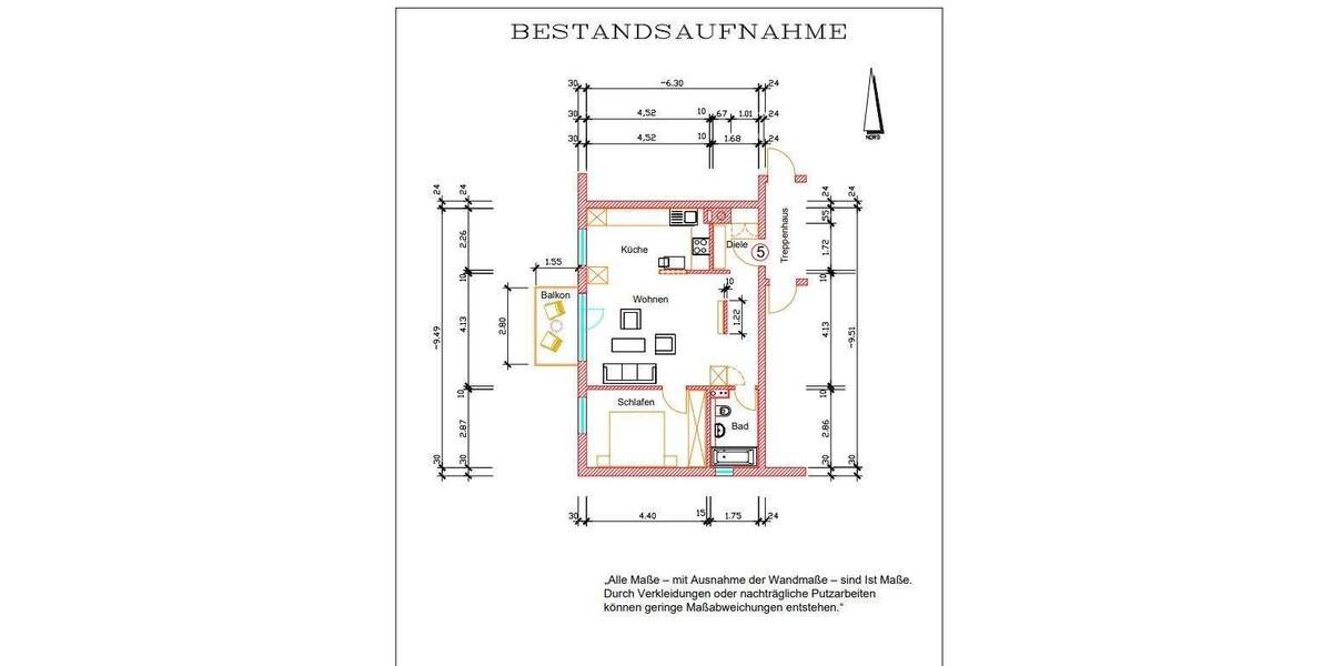 Etagenwohnung Pforzheim Buckenberg - 2 Zimmer, 59 m&sup2;, 199.000&euro; | Angebot:25708097