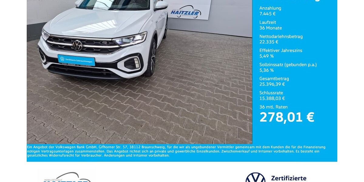 VW T-Roc 30.100 km 29.780 &euro; Gernsbach 76593