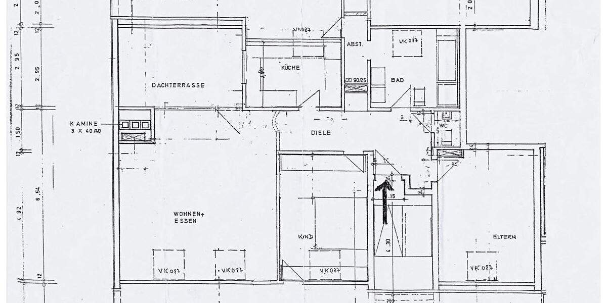 Etagenwohnung Rheinstetten Forchheim - 3 Zimmer, 88 m&sup2;, 340.000&euro; | Angebot:25678752