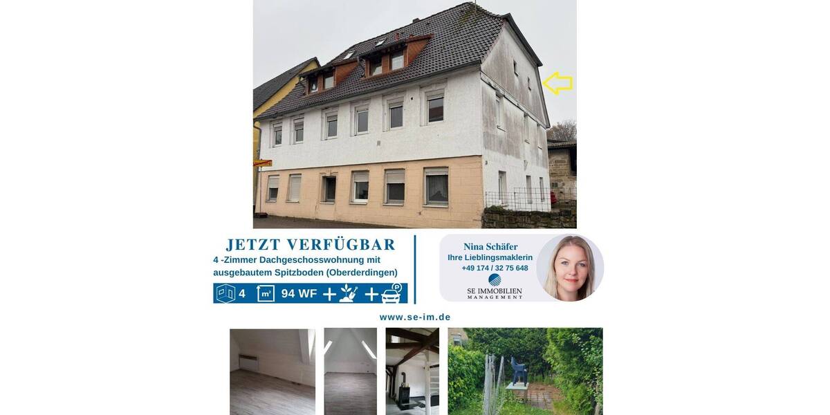 Großzügiges Wohnen unterm Fachwerk - Charmante 4 Zimmer-Wohnung in Oberderdingen! 4 zimmer