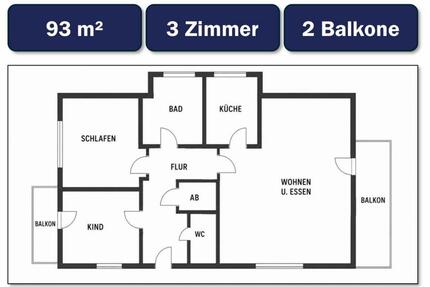Wohnung Philippsburg - 3 Zimmer, 93 m&sup2;, 1.150&euro; | Angebot:27552236