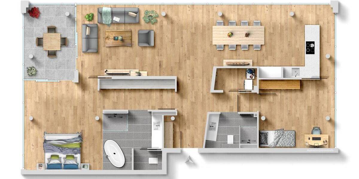 Etagenwohnung Karlsruhe Innenstadt-Ost - 3 Zimmer, 140 m&sup2;, 980.000&euro; | Angebot:25680900