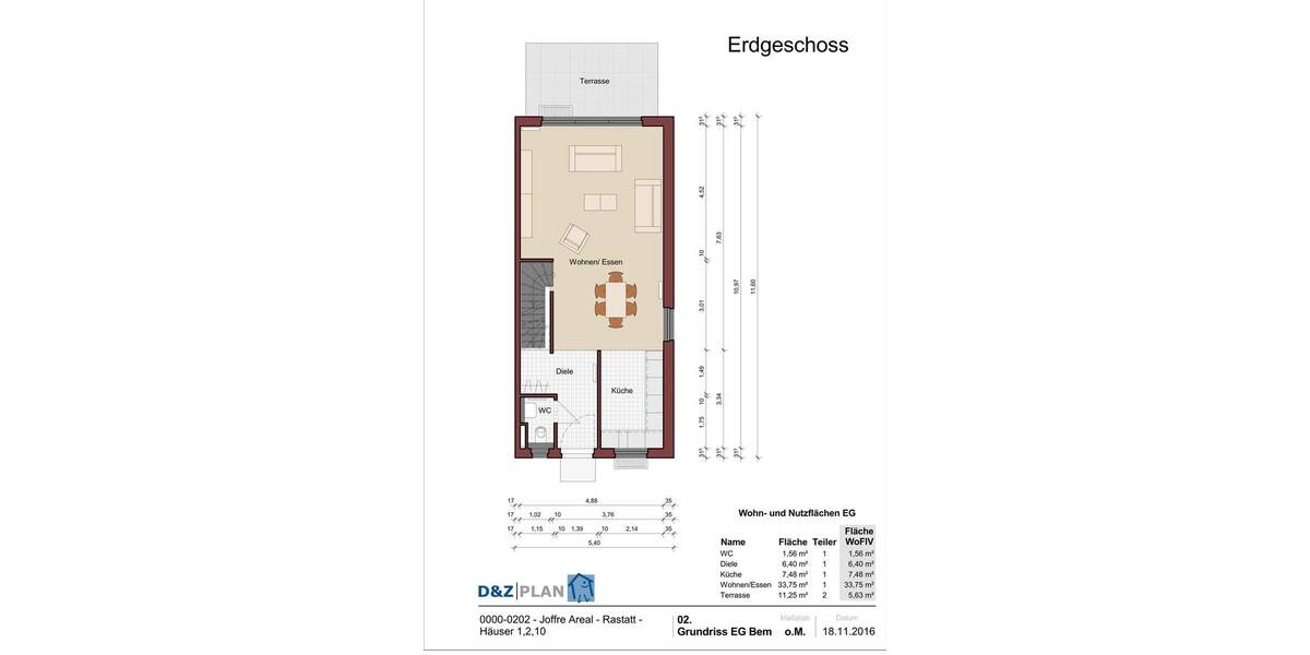 Reihenendhaus Rastatt - 6 Zimmer, 153 m&sup2;, 680.000&euro; | Angebot:26731613