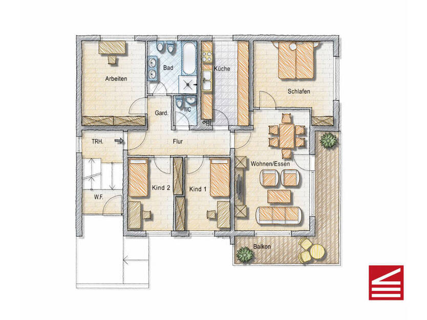 Baden-Baden, gut vermietetes 3(5) - Familien-Haus inkl. 3 Garagenplätze!