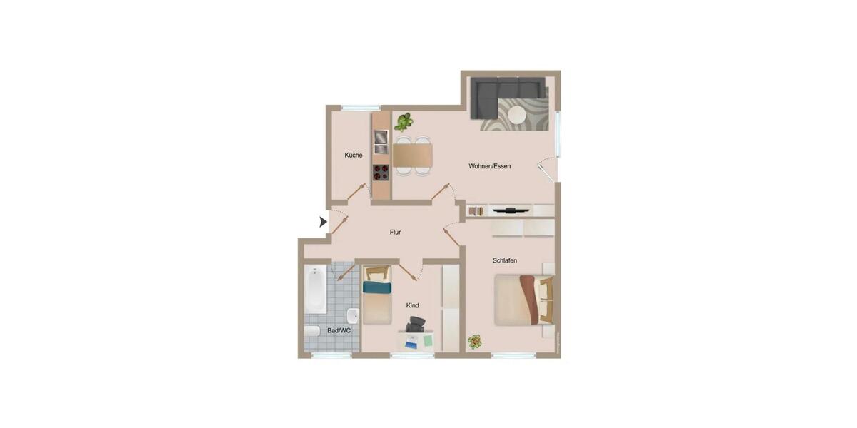 Terrassenwohnung Bretten - 3 Zimmer, 85 m&sup2;, 245.000&euro; | Angebot:26889091