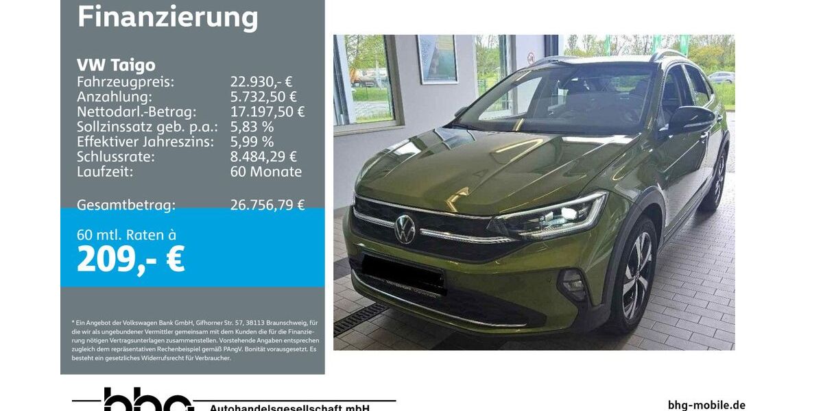 VW Taigo 42.063 km 22.430 &euro; Durmersheim 76448