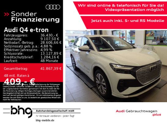 Audi Q4 e-tron 59.956 km 36.430 &euro; Ettlingen 76275