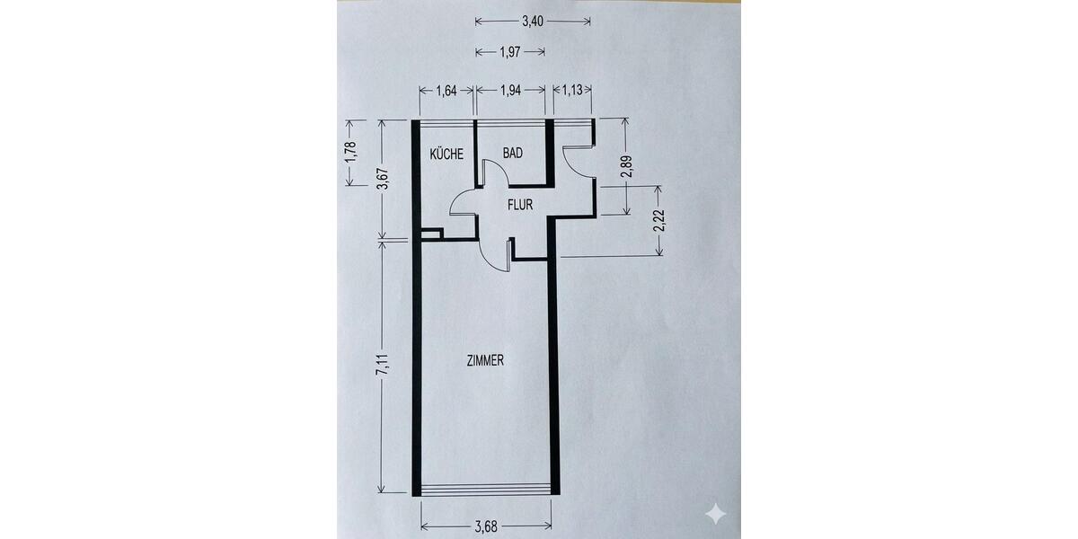 Etagenwohnung Karlsruhe Beiertheim-Bulach - 1 Zimmer, 42 m&sup2;, 195.000&euro; | Angebot:27154151