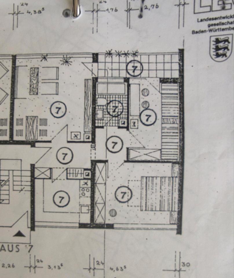 helle 3-Zimmer Erdgeschoss Wohnung mit Garage