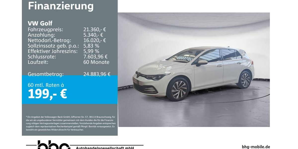 VW Golf 76.162 km 21.360 &euro; Ettlingen 76275