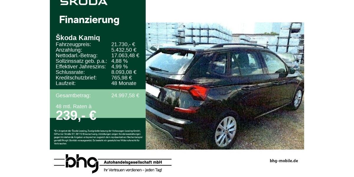 Skoda Kamiq 67.222 km 20.760 &euro; Ettlingen 76275