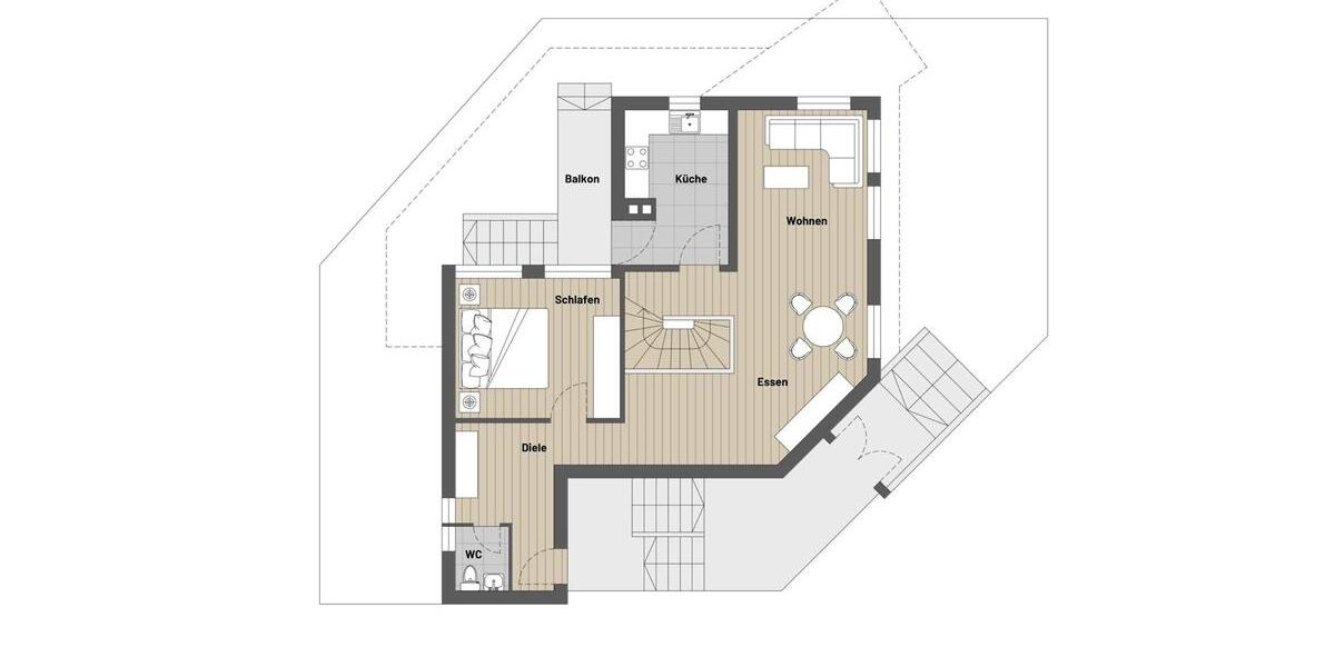 Etagenwohnung Gernsbach - 2 Zimmer, 90 m&sup2;, 1.150&euro; | Angebot:26420801
