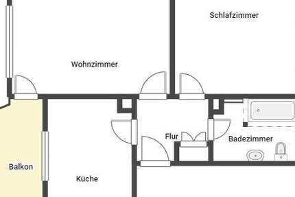 Wohnung Kandel - 2 Zimmer, 53 m&sup2;, 609&euro; | Angebot:26688243