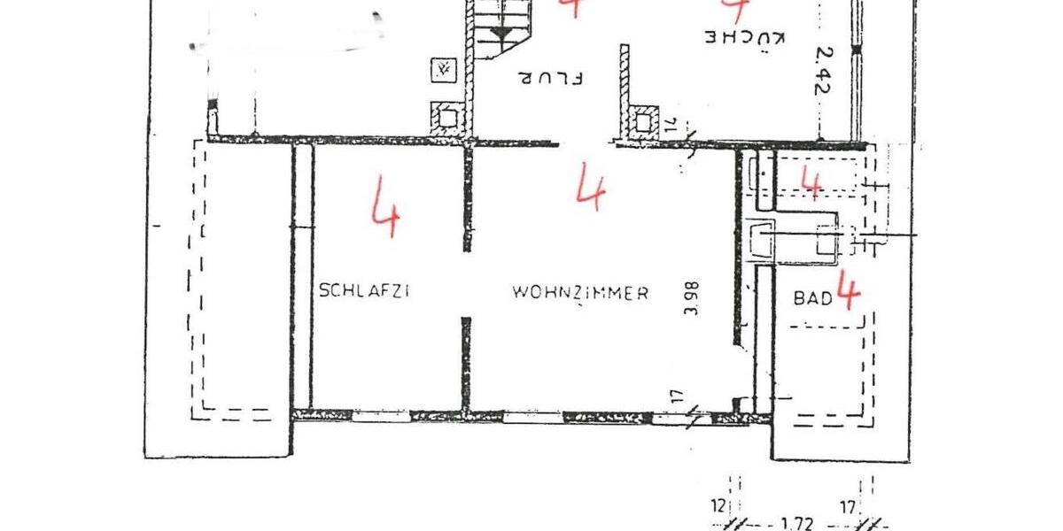 Dachgeschoßwohnung Höfen an der Enz - 2 Zimmer, 46 m&sup2;, 80.000&euro; | Angebot:26991356