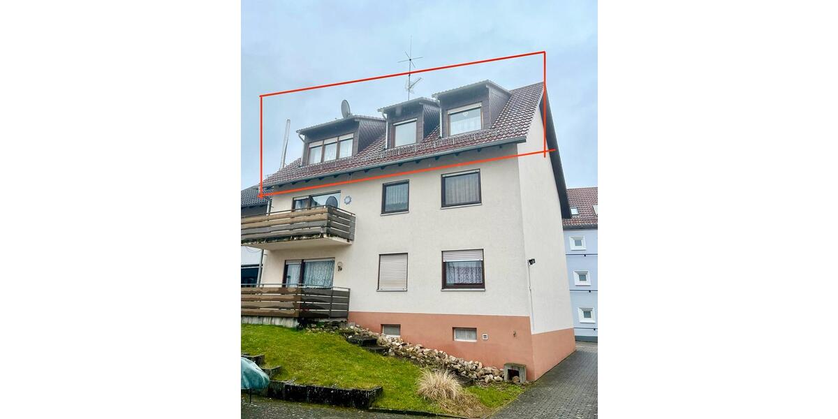 Dachgeschoßwohnung Bruchsal - 3 Zimmer, 64 m&sup2;, 198.000&euro; | Angebot:25104264
