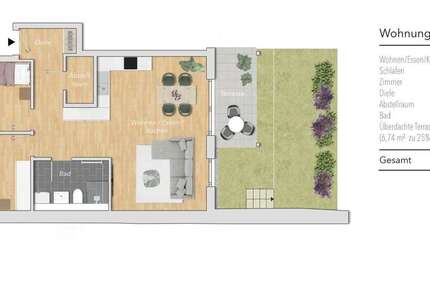 Wohnung zum Kaufen in Karlsbad 405.000 € 74.99 m² 3 zimmer