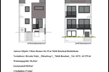 Wohnung Bruchsal - 3 Zimmer, 96 m&sup2;, 385.640&euro; | Angebot:27607167