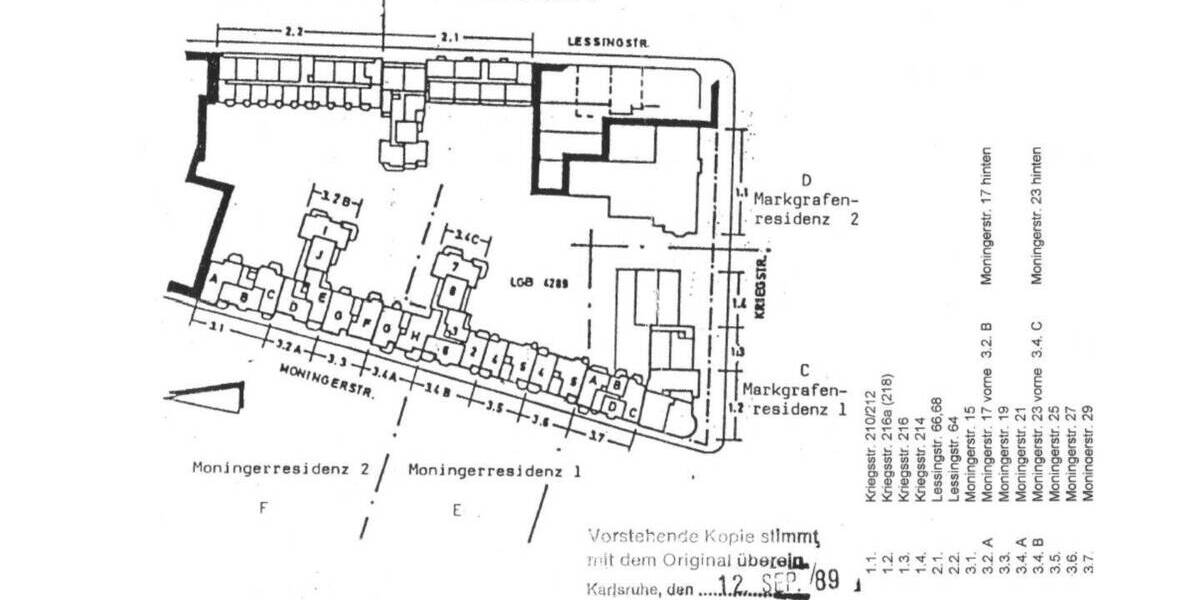 Etagenwohnung Karlsruhe Weststadt - 2 Zimmer, 43 m&sup2;, 199.999&euro; | Angebot:26518222