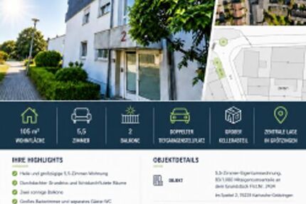 5,5-Zimmer-Eigentumswohnung im Herzen Grötzingens - Wohnung Karlsruhe Grötzingen | Angebot:27569851