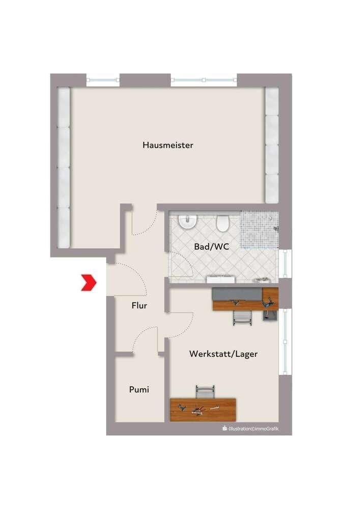 Wohnung zum Kaufen in Walzbachtal 229.000 € 57.83 m²