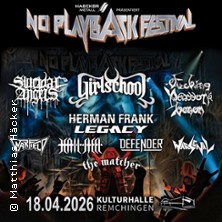 No Playback Festival 2026 18.04.2026 Kulturhalle Remchingen