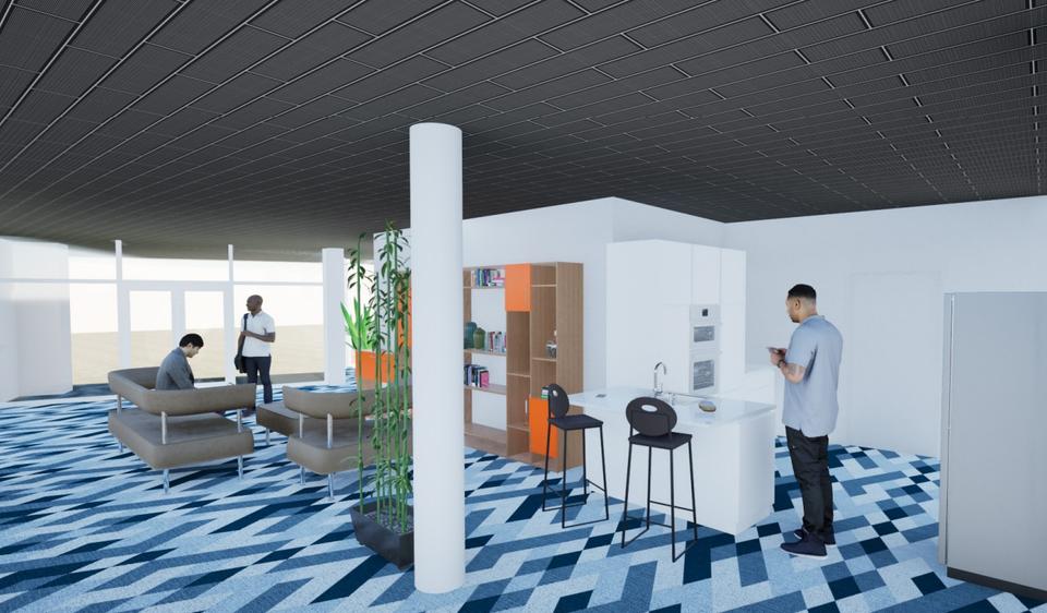 Büroflächen im Saacke-Carré - Sichtachse und 