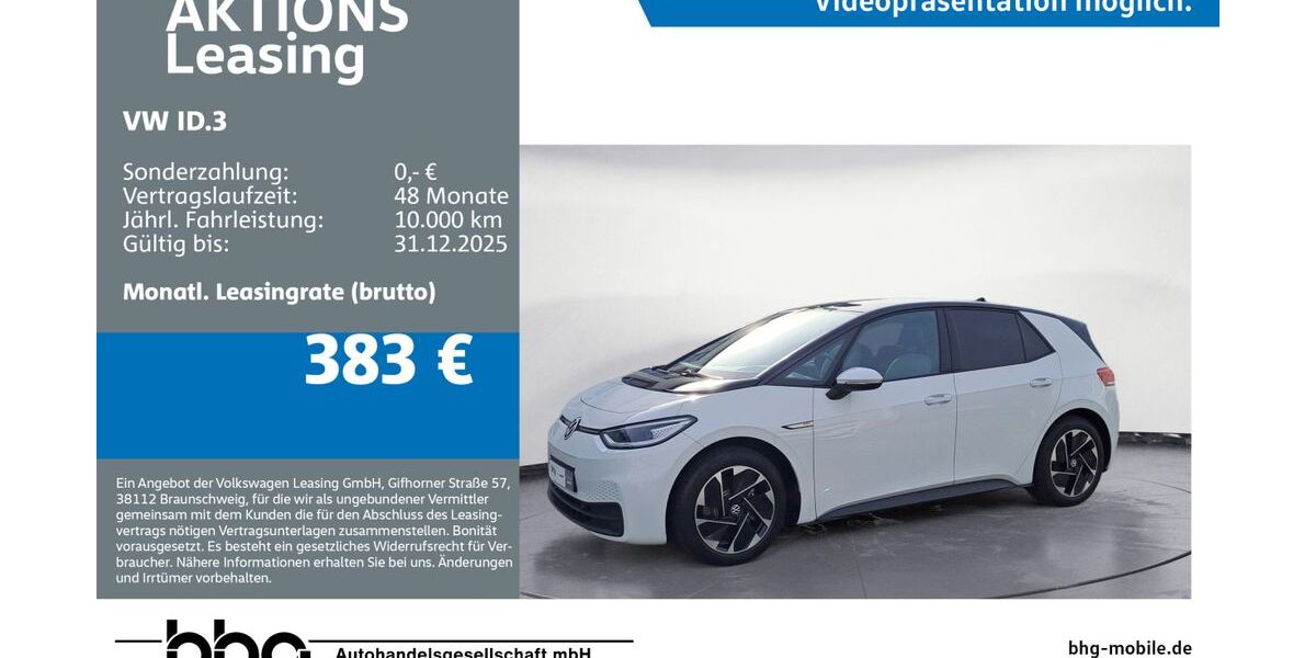 VW ID.3 15.961 km 25.930 € Ettlingen 76275