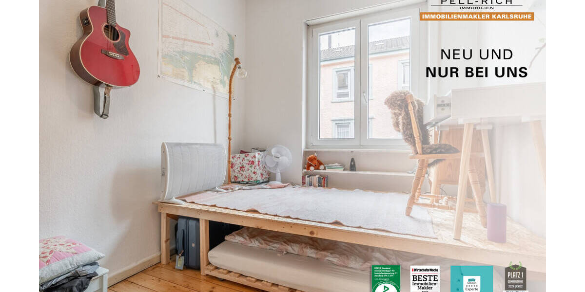 Etagenwohnung Karlsruhe Südstadt - 3 Zimmer, 69 m&sup2;, 230.000&euro; | Angebot:25940655