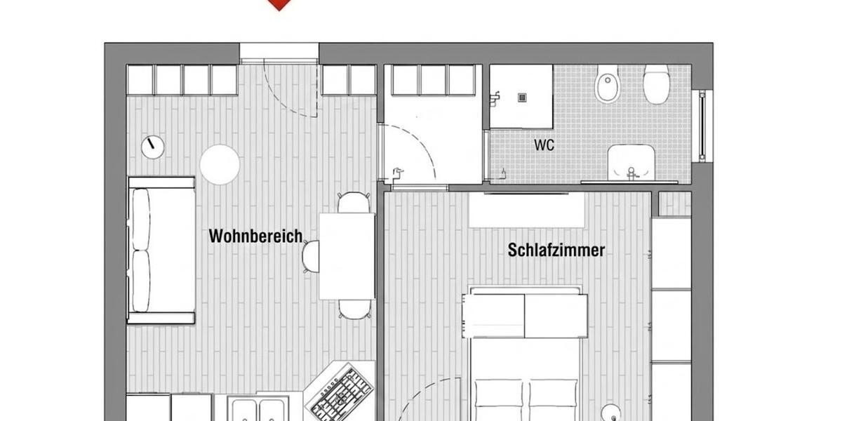 Etagenwohnung Knittlingen - 2 Zimmer, 69 m&sup2;, 151.000&euro; | Angebot:26889095