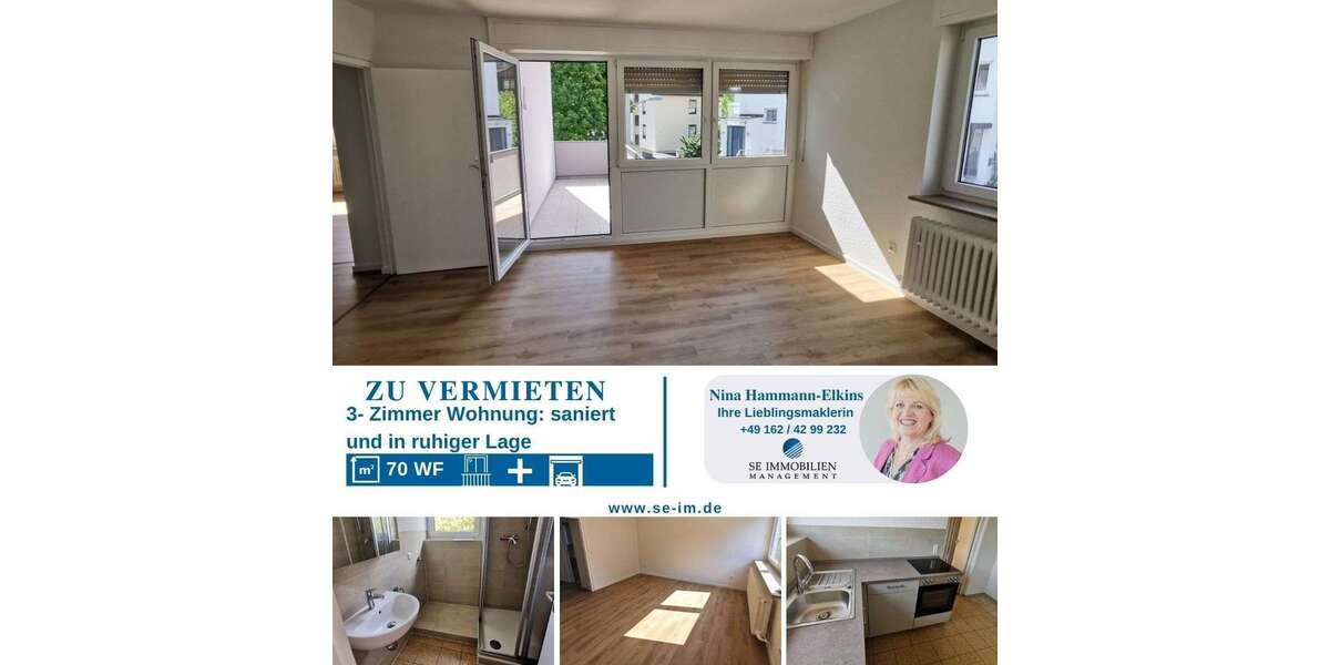 Etagenwohnung Pforzheim Büchenbronn - 3 Zimmer, 70 m&sup2;, 700&euro; | Angebot:27196535