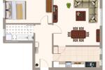 Etagenwohnung Karlsruhe - 2 Zimmer, 71 m&sup2;, 850&euro; | Angebot:25879372