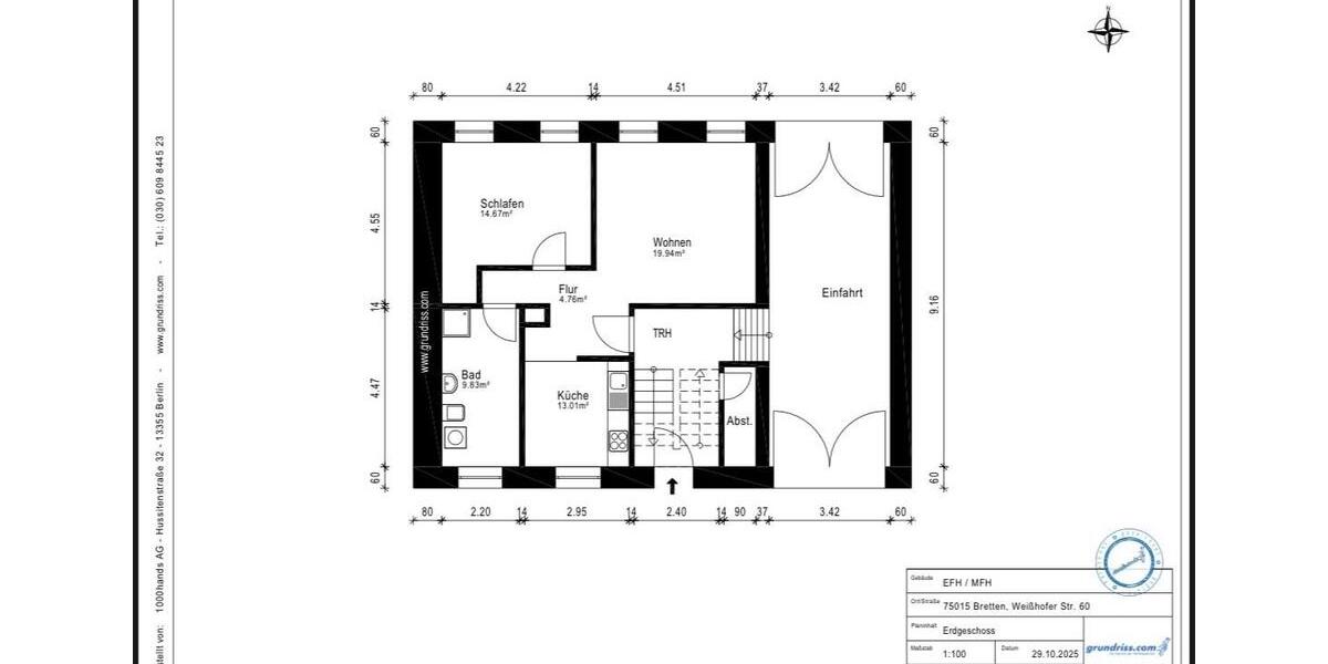 Mehrfamilienhaus, Wohnhaus Bretten - 9 Zimmer, 250 m&sup2;, 840.000&euro; | Angebot:26610987