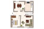 Etagenwohnung Karlsruhe / Knielingen Knielingen - 2 Zimmer, 52 m&sup2;, 165.000&euro; | Angebot:26289767