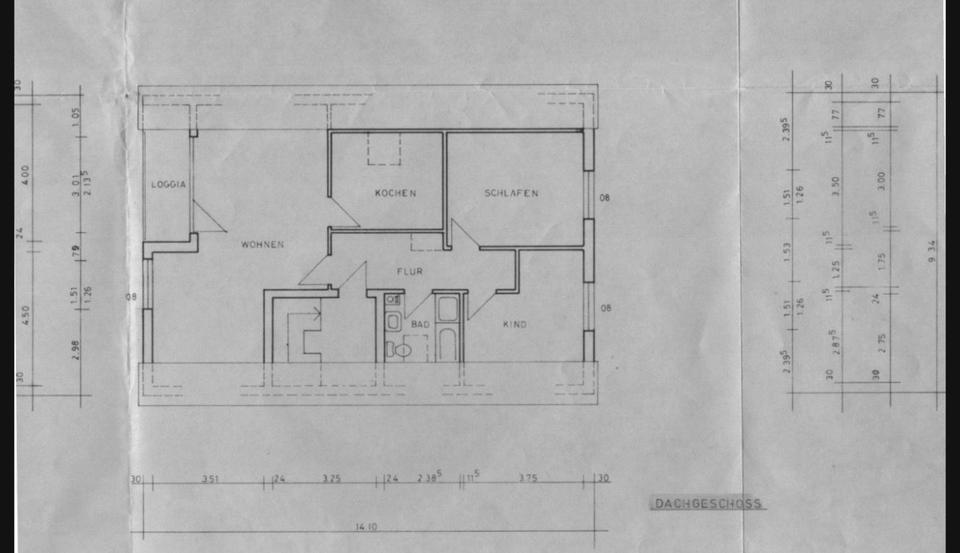 Dachgeschoßwohnung Graben-Neudorf Neudorf - 3 Zimmer, 72 m&sup2;, 800&euro; | Angebot:25421015
