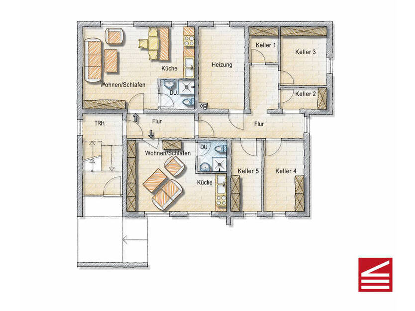 Baden-Baden, gut vermietetes 3(5) - Familien-Haus inkl. 3 Garagenplätze!