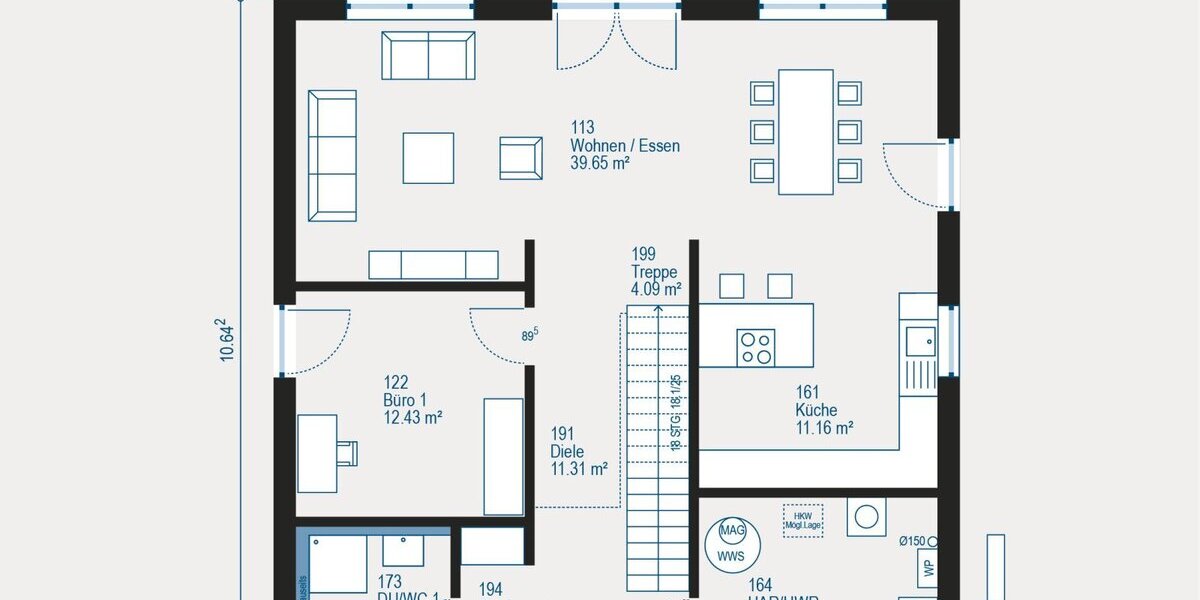 Ihr individuell geplantes Einfamilienhaus in Pforzheim - Modernes Wohnen mit Komfort und Flexibilität - Einfamilienhaus Pforzheim Büchenbronn | Angebot:27439710