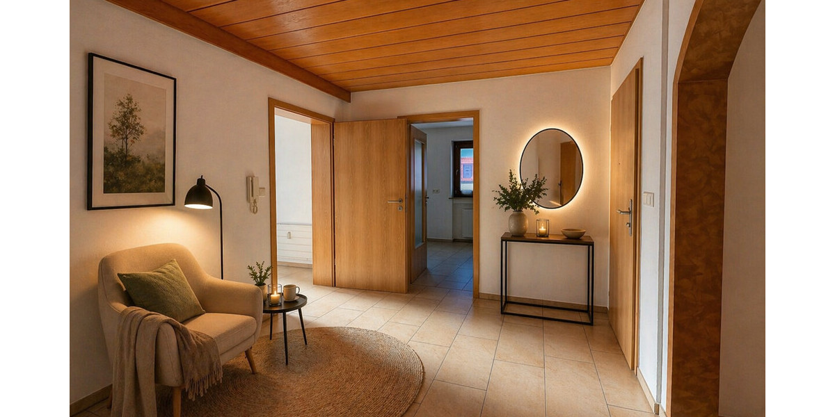 Wohnen wie im eigenen Haus – großzügige 6,5-Zimmer-Wohnung in zentraler Lage - Etagenwohnung Höfen an der Enz Höfen (Enz) | Angebot:27278658