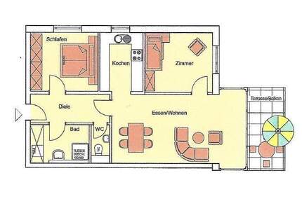 Wohnung Pforzheim Buckenberg - 3 Zimmer, 290.000&euro; | Angebot:25797073