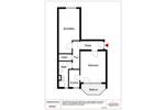 Etagenwohnung Pforzheim Nordstadt - 2 Zimmer, 51 m&sup2;, 170.000&euro; | Angebot:25999758